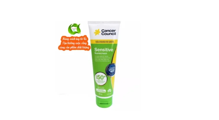 Kem chống nắng cho da nhạy cảm Cancer Council Sensitive SPF 50+/ PA +++