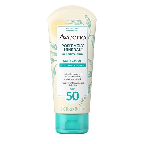 Kem chống nắng Aveeno Positively Mineral Sensitive Skin Sunscreen SPF 50