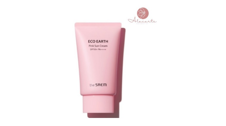 Kem chống nắng The saem Eco Earth Power Pink Sun Cream SPF50+ PA++++