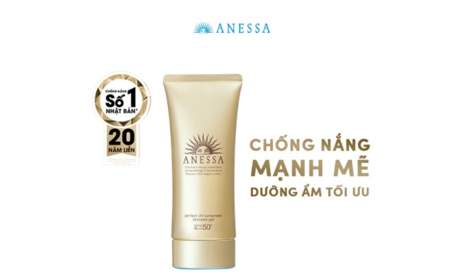 Kem chống nắng cho da khô Anessa Perfect UV Sunscreen Skincare Gel SPF50