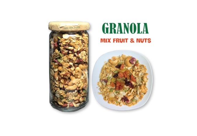 Granola mix fruits and nuts 