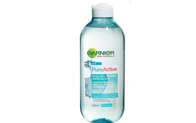 Nước tẩy trang Garnier Pure Active Micellar Cleansing Water (nắp trắng)